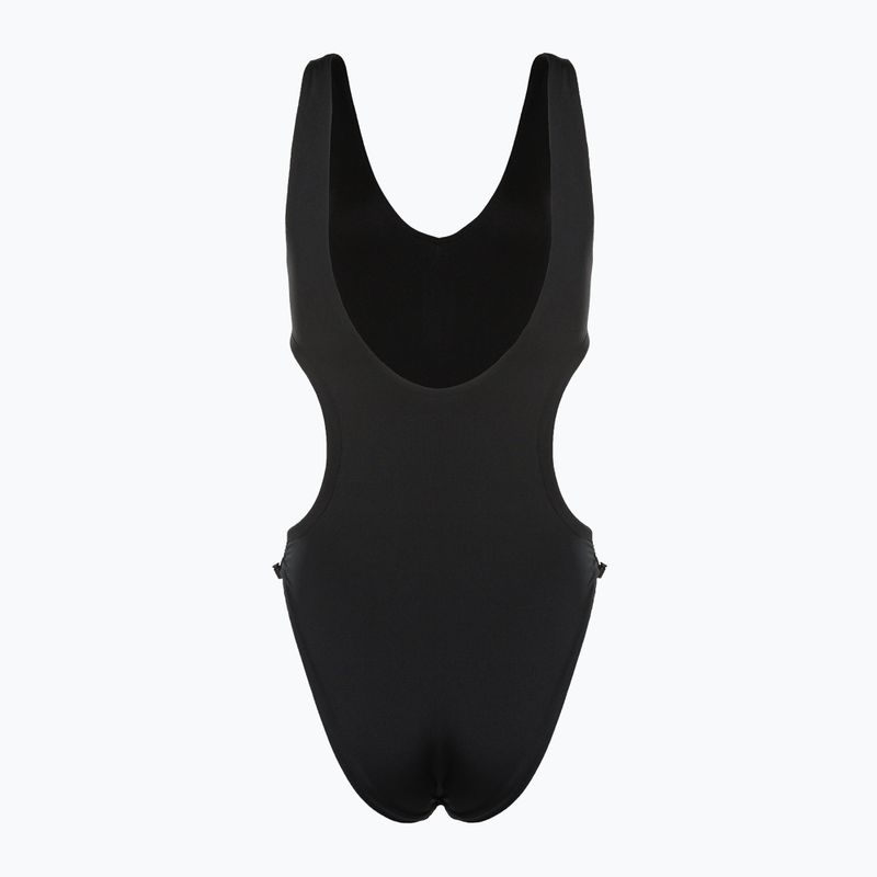 Costum de baie dintr-o singură piesă pentru femei Nike Wild negru și alb NESSD255-001 2