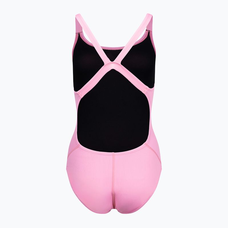 Costum de baie o piesă pentru femei Nike Hydrastrong Solid Fastback roz NESSA001-660 2