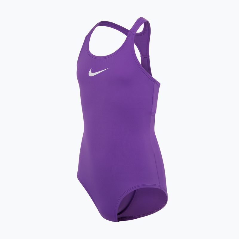 Costum de baie întreg pentru copii Nike Essential Racerback bold berry pentru copii 4