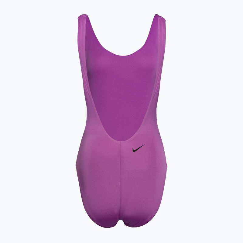 Costum de baie o piesă pentru femei Nike Multi Logo U-Back fuchsia dream 2