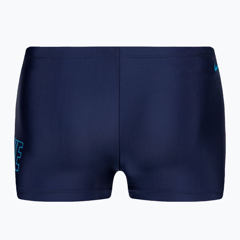 Pantaloni scurți de baie bărbați Nike Logo Square midnight navy 2