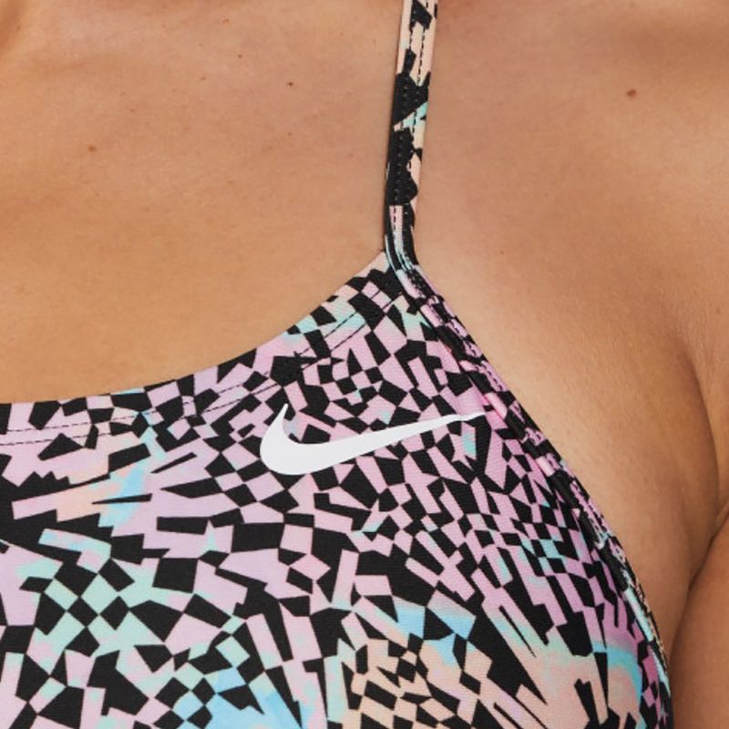 Costum de baie o piesă pentru femei Nike Hydrastrong Multi Print pink bloom 6