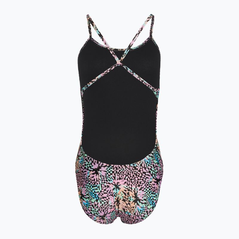 Costum de baie o piesă pentru femei Nike Hydrastrong Multi Print pink bloom 2