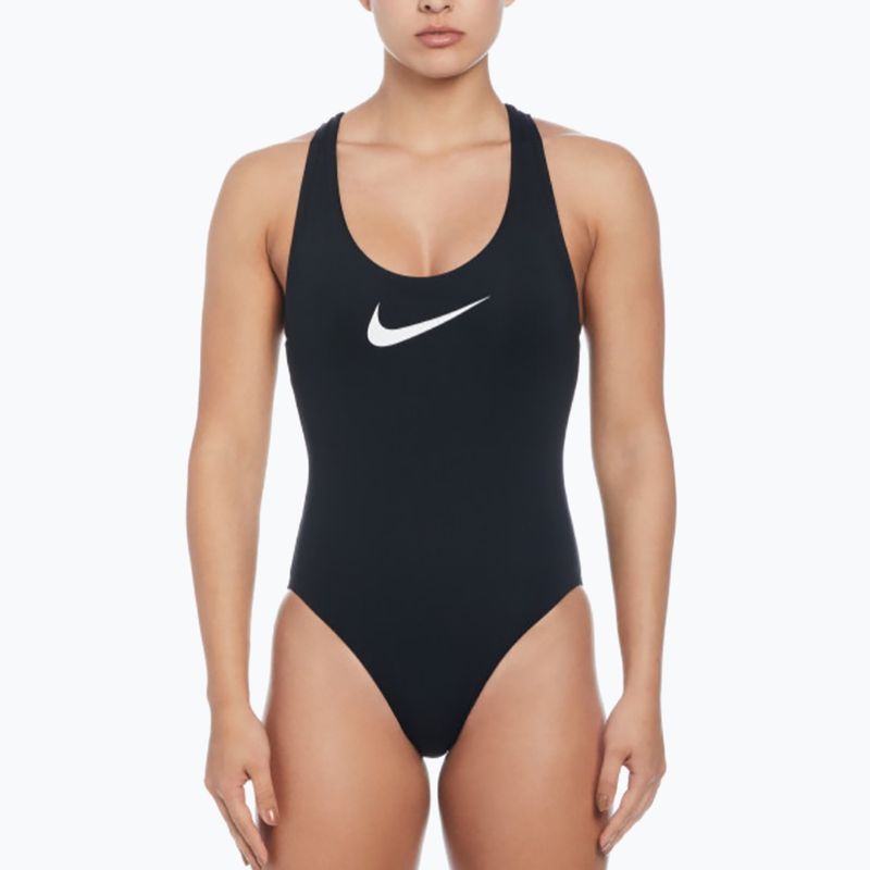 Costum de baie o piesă pentru femei Nike Logo Tape negru 5