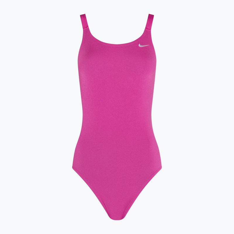 Costum de baie dintr-o bucată pentru femei Nike Hydrastrong Solid Fastback fire pink