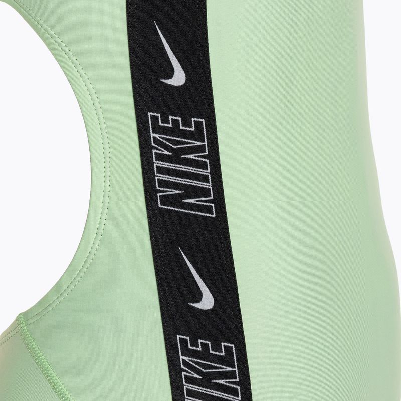 Costum de baie dintr-o bucată pentru femei Nike Logo Tape Fastback vapor green 4