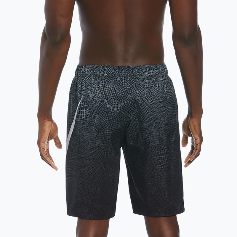 Pantaloni scurți de înot pentru bărbați Nike Grid Swoosh Breaker 9" Volley black 6