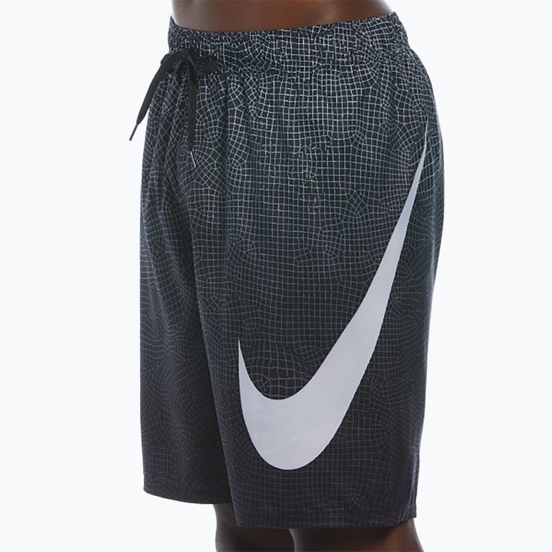 Pantaloni scurți de înot pentru bărbați Nike Grid Swoosh Breaker 9" Volley black 7