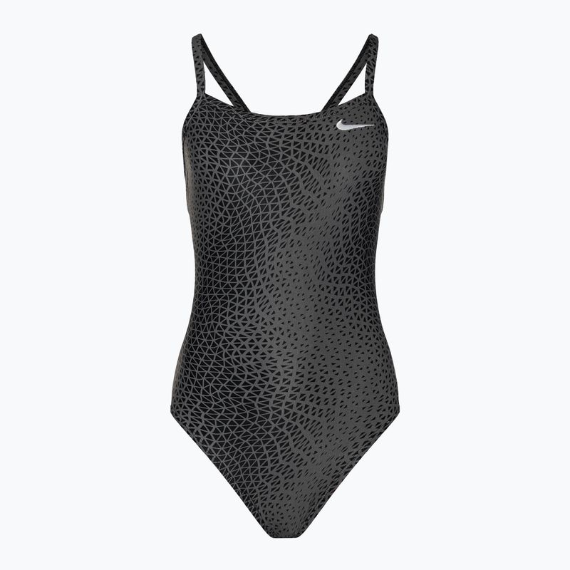 Costum de baie dintr-o bucată pentru femei Nike Hydrastrong Delta Racerback black