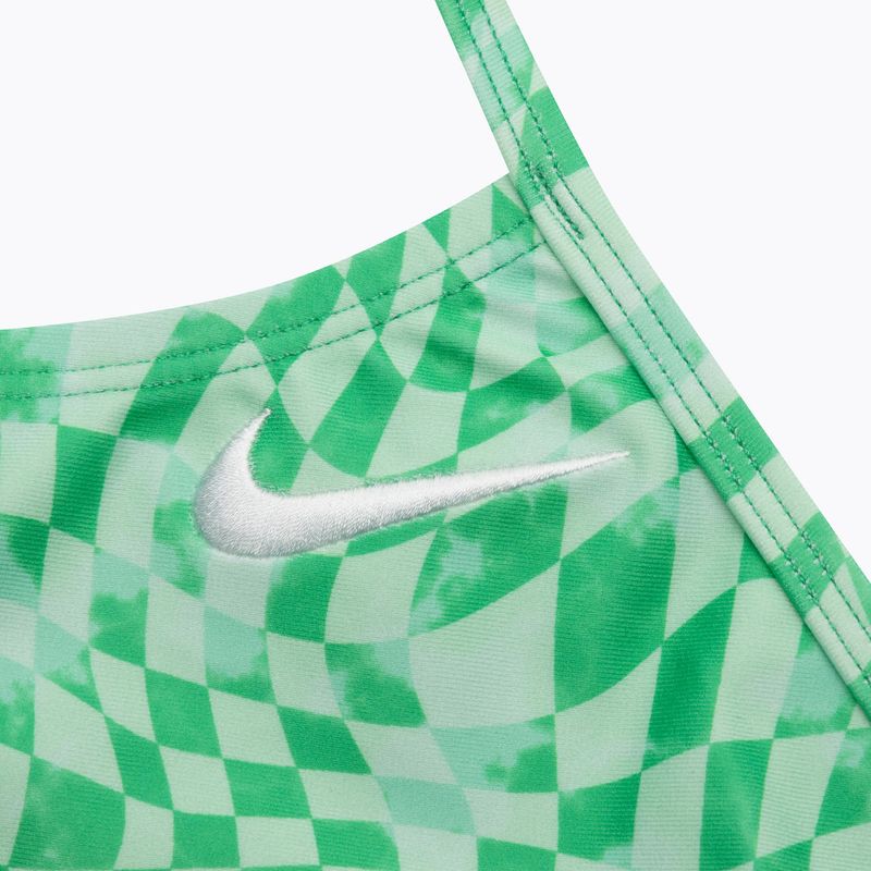 Costum de baie dintr-o bucată pentru femei Nike Hydrastrong Cutout green shock 3