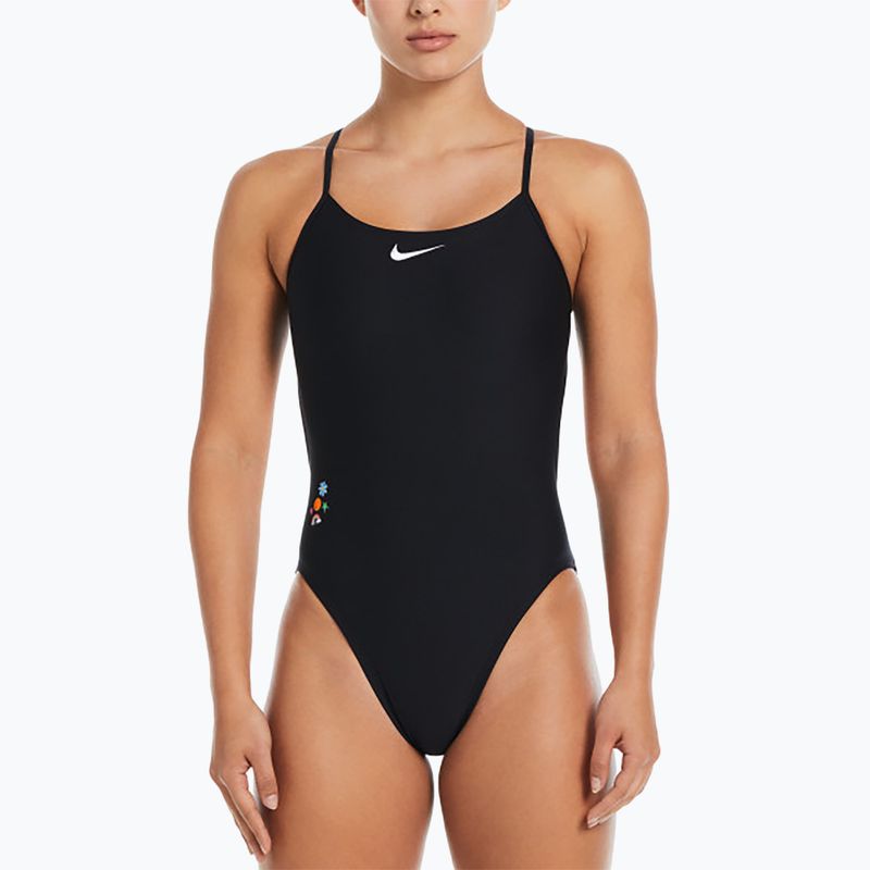 Costum de baie dintr-o bucată pentru femei Nike Hydrastrong Adjustable Crossback black