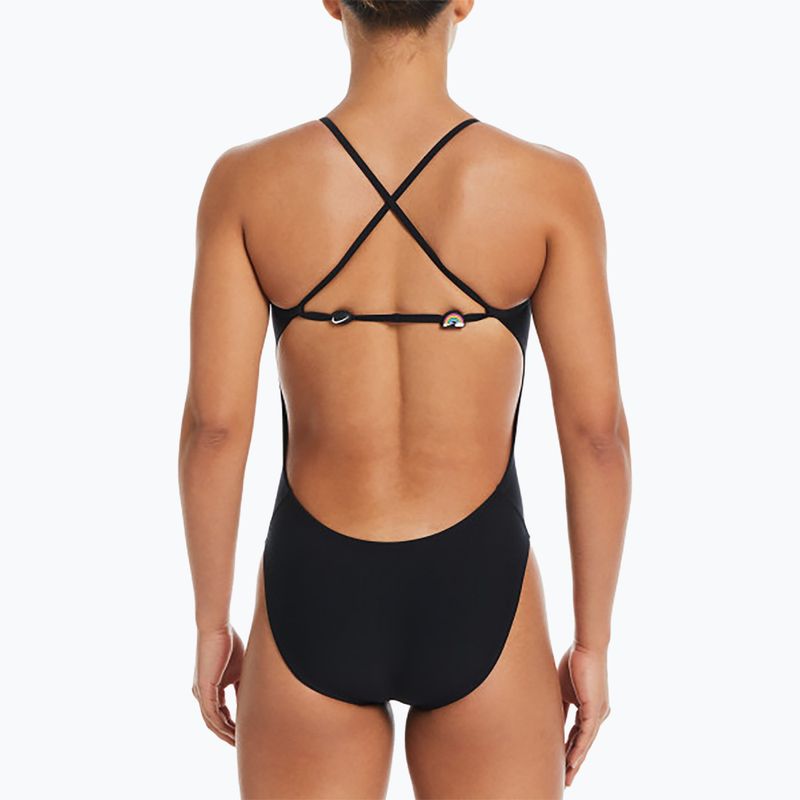 Costum de baie dintr-o bucată pentru femei Nike Hydrastrong Adjustable Crossback black