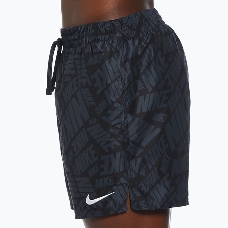 Pantaloni scurți de înot pentru bărbați Nike Tossed 5" Volley black 4