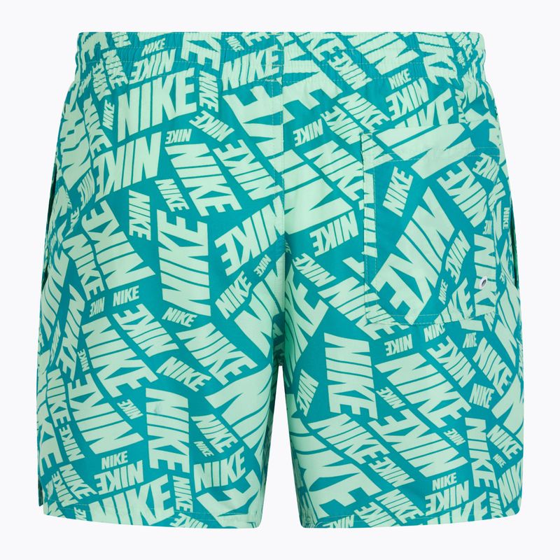 Pantaloni scurți de înot pentru bărbați Nike Tossed 5" Volley vapor green 2