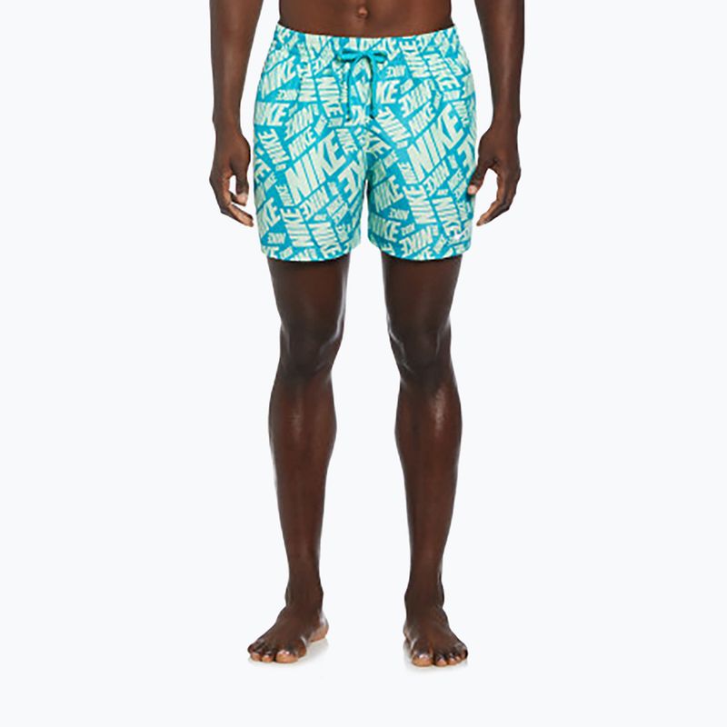 Pantaloni scurți de înot pentru bărbați Nike Tossed 5" Volley vapor green 4