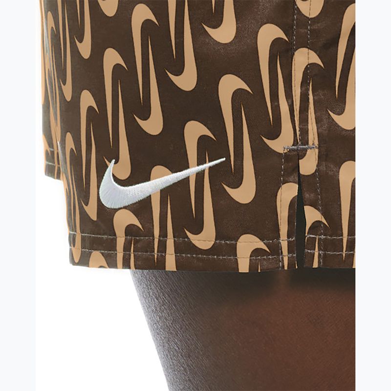 Pantaloni scurți de înot pentru bărbați  Nike Swoosh Link 5" Volley cacao wow 6