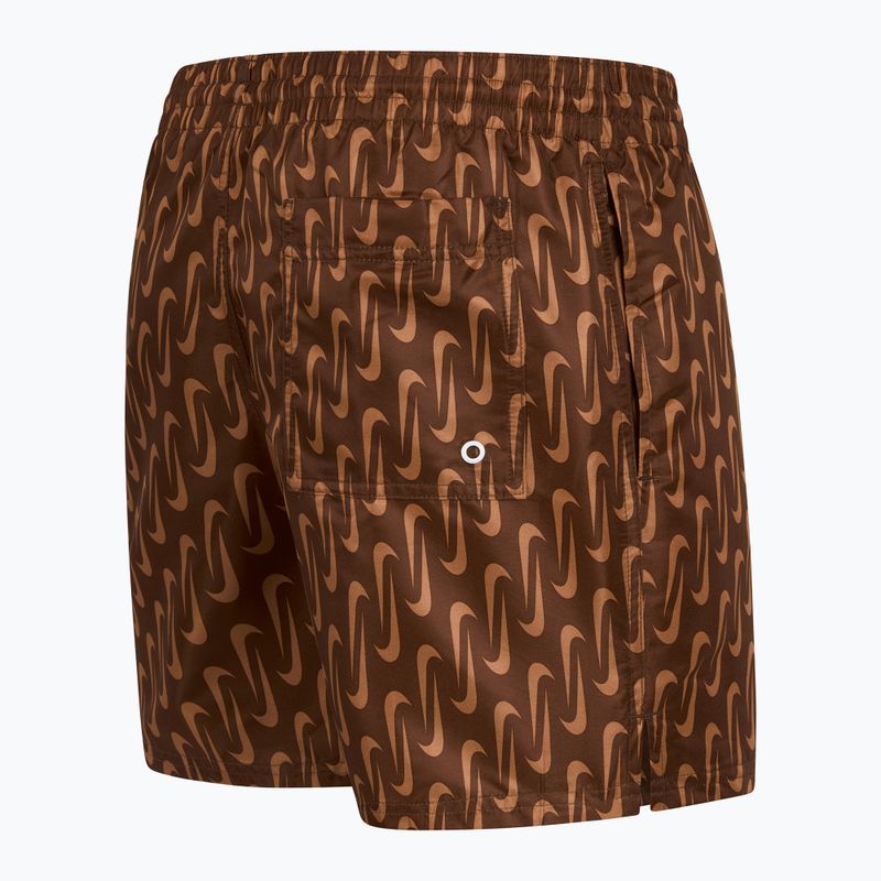 Pantaloni scurți de înot pentru bărbați  Nike Swoosh Link 5" Volley cacao wow 3