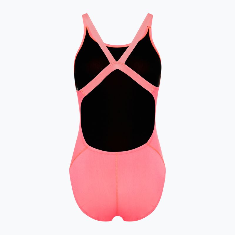 Costum de baie dintr-o piesă pentru femei Nike Hydrastrong Solid Fastback hot punch 2