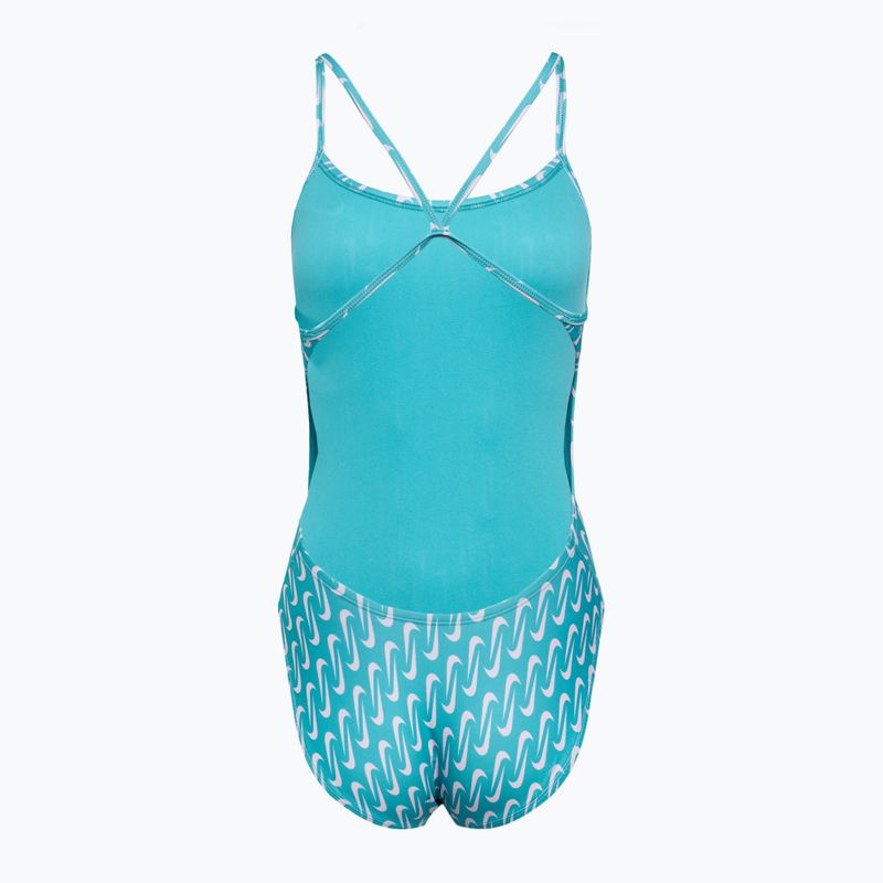 Costum de baie dintr-o piesă pentru femei Nike Hydrastrong Multi Print Cutout blue 2
