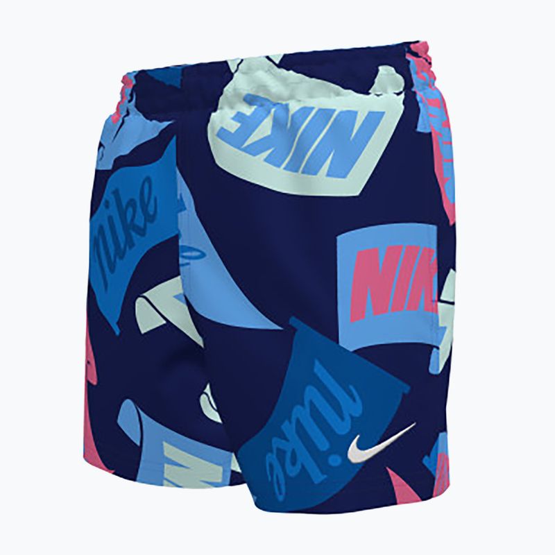 Șort de înot pentru copii Nike Tossed Flags 4" Volley midnight navy