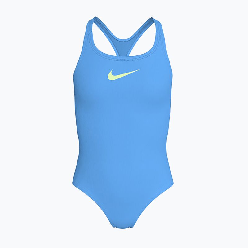 Costum de baie dintr-o piesă pentru copii Nike Essential Racerback university blue