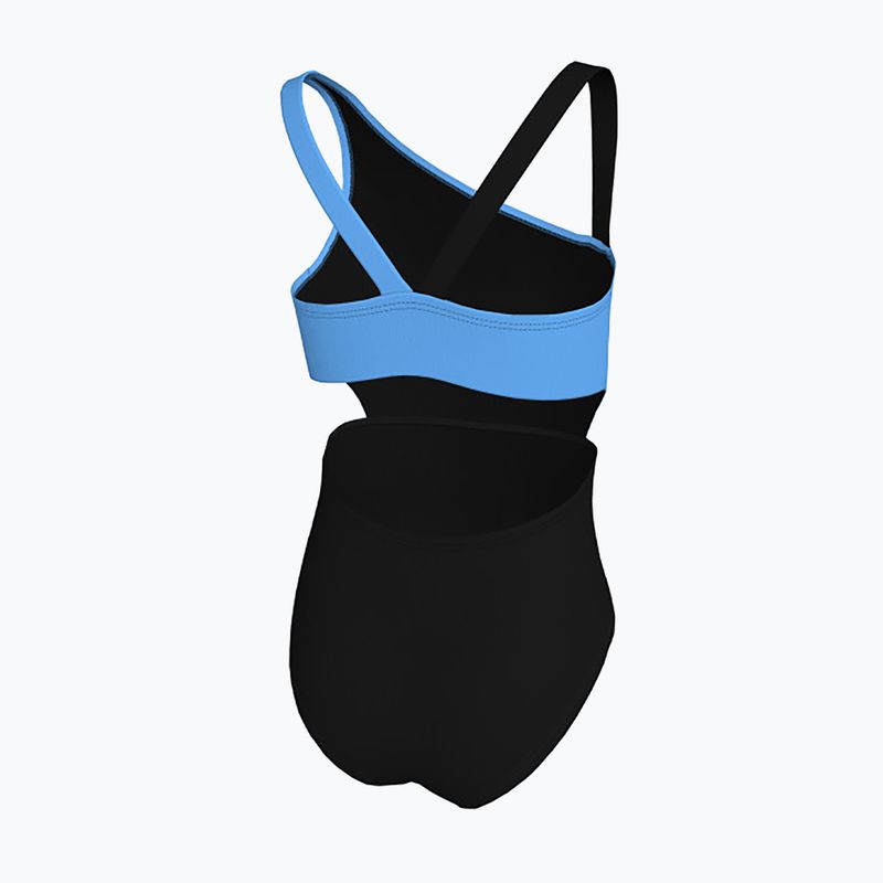 Costum de baie dintr-o piesă pentru copii Nike Color Block Asymmetrical Monokini black 2