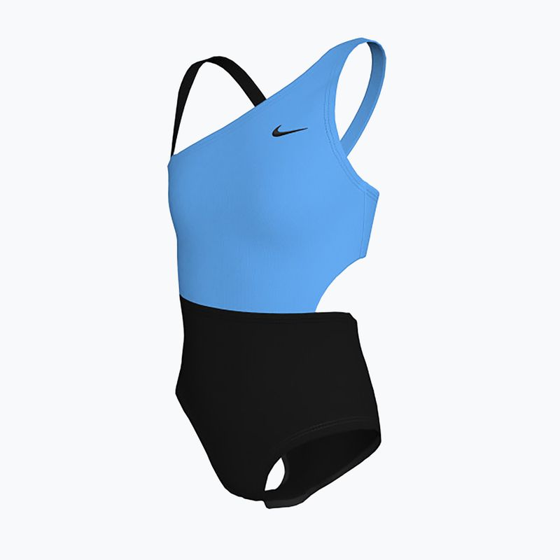 Costum de baie dintr-o piesă pentru copii Nike Color Block Asymmetrical Monokini black 3