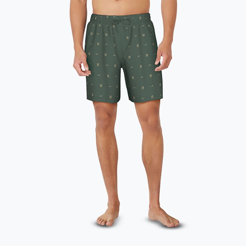 Șort de înot pentru bărbați Nike Luxe Letter 7" Volley fir