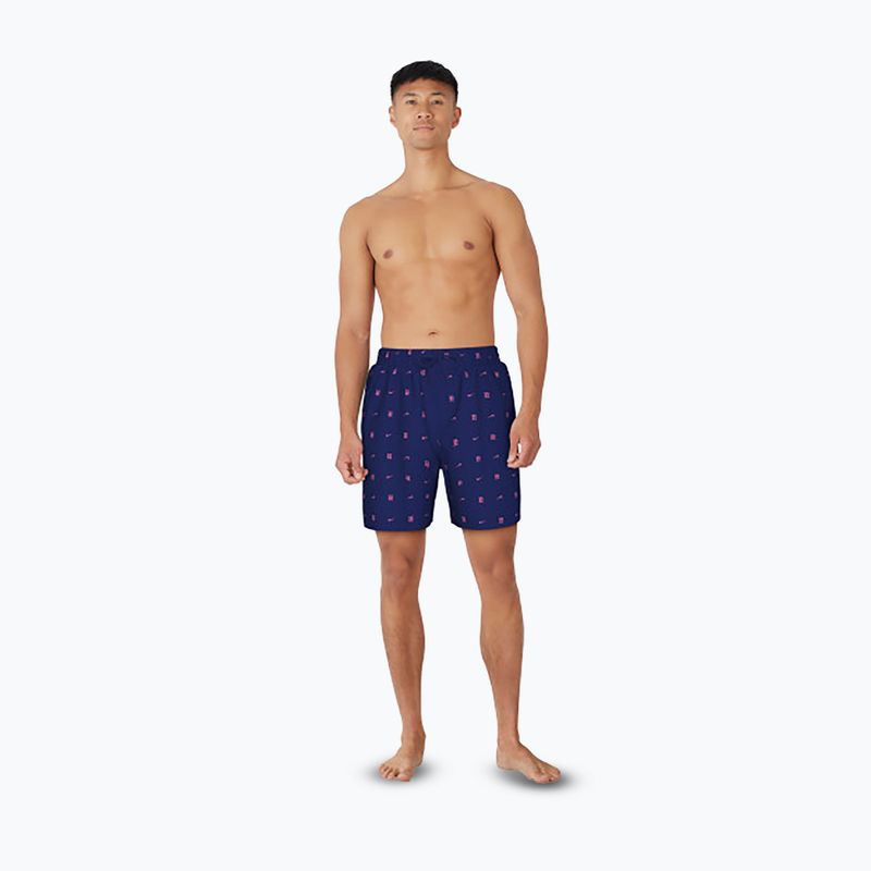 Șort de înot pentru bărbați Nike Luxe Letter 7" Volley midnight navy 2