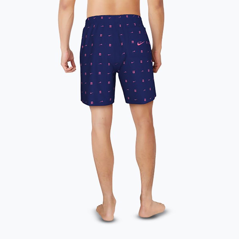 Șort de înot pentru bărbați Nike Luxe Letter 7" Volley midnight navy 3