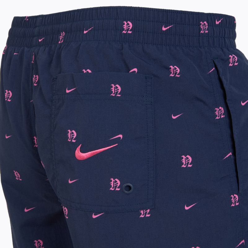 Șort de înot pentru bărbați Nike Luxe Letter 7" Volley midnight navy 4