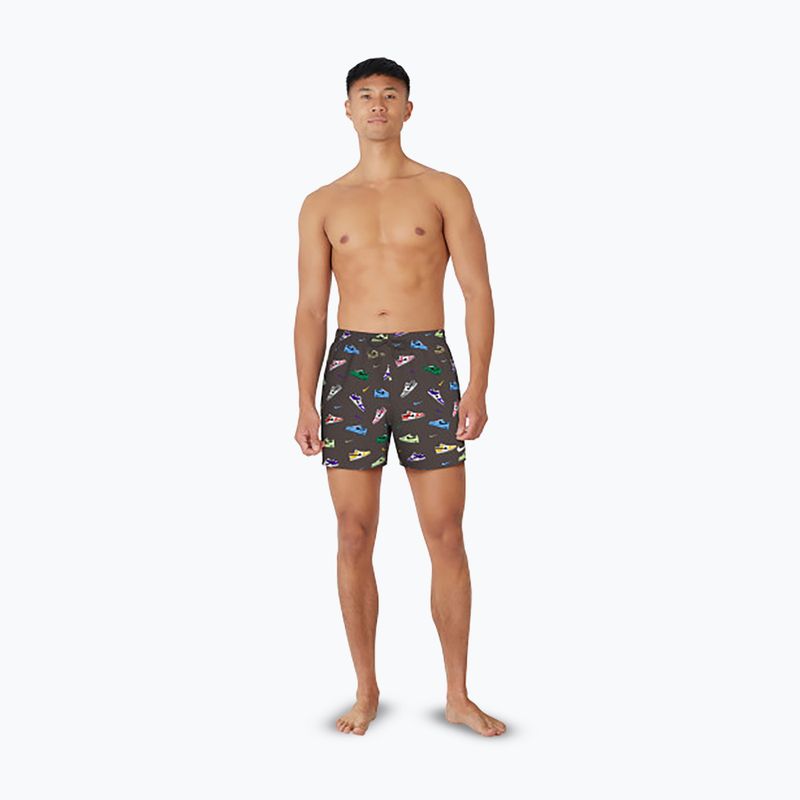 Șort de înot pentru bărbați Nike Multi Print 5" Volley baroque brown 2