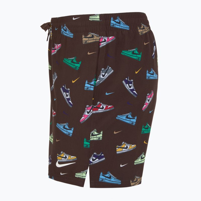 Șort de înot pentru bărbați Nike Multi Print 5" Volley baroque brown 3