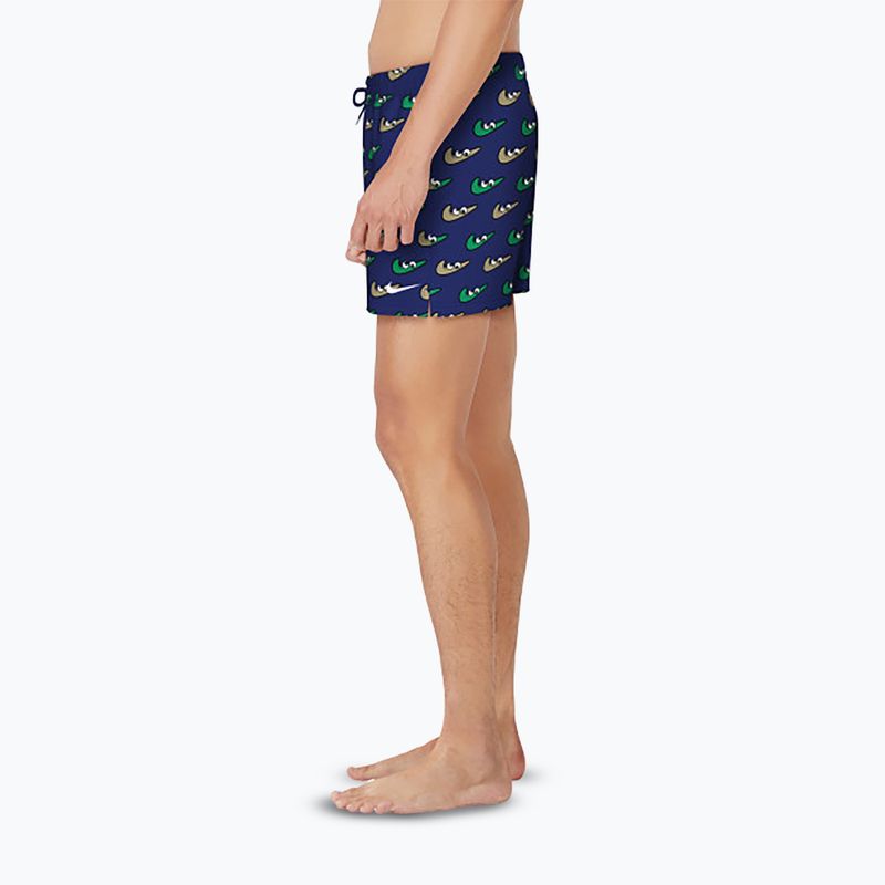 Șort de înot pentru bărbați Nike Multi Print 5" Volley midnight navy 4