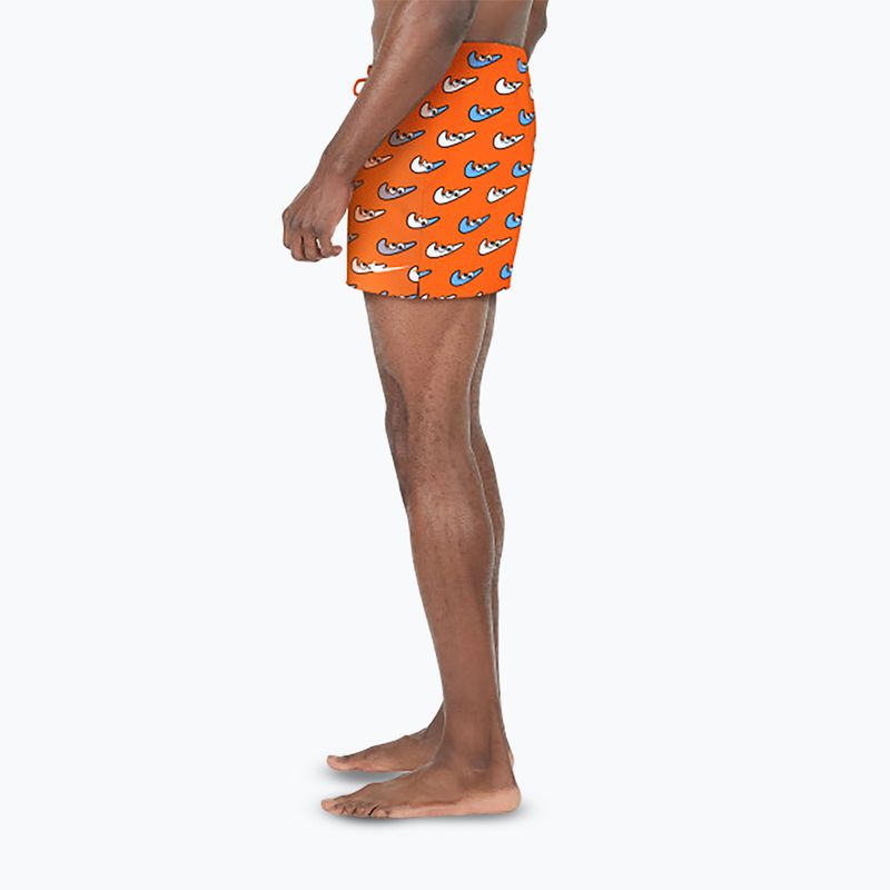 Șort de înot pentru bărbați Nike Multi Print 5" Volley orange blaze 7