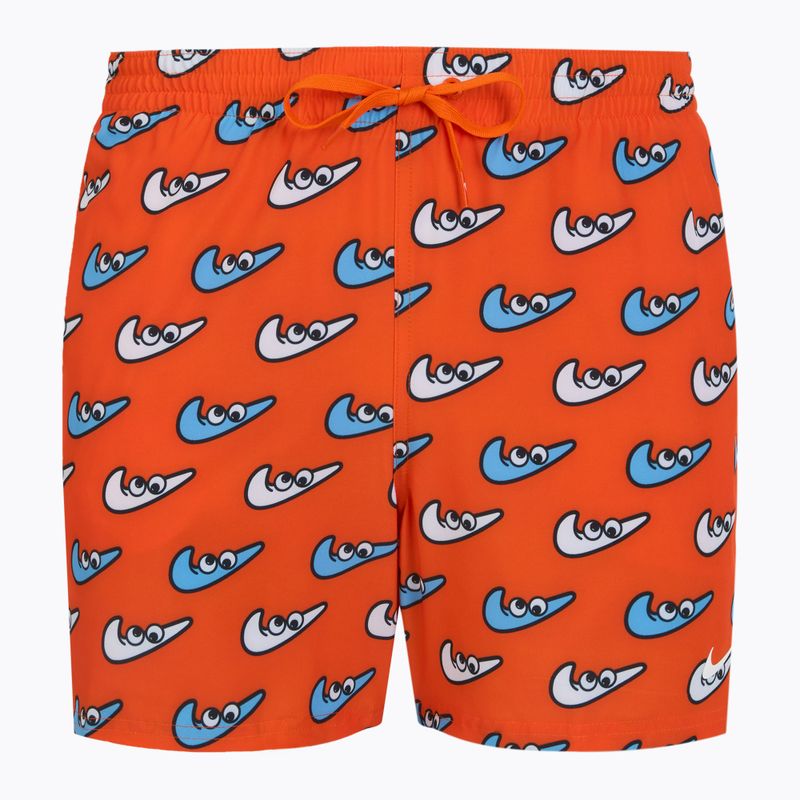 Șort de înot pentru bărbați Nike Multi Print 5" Volley orange blaze