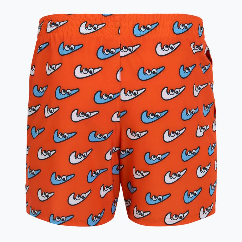 Șort de înot pentru bărbați Nike Multi Print 5" Volley orange blaze 2