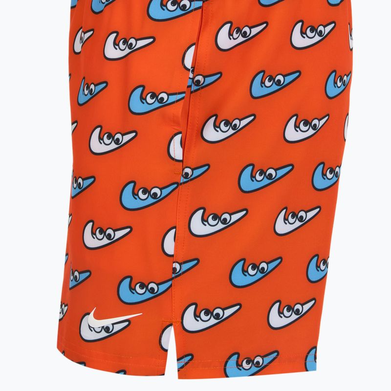 Șort de înot pentru bărbați Nike Multi Print 5" Volley orange blaze 3