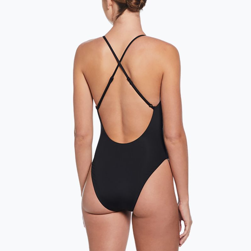 Costum de baie dintr-o piesă pentru femei Nike Sneakerkini 2.0 Crossback black 3