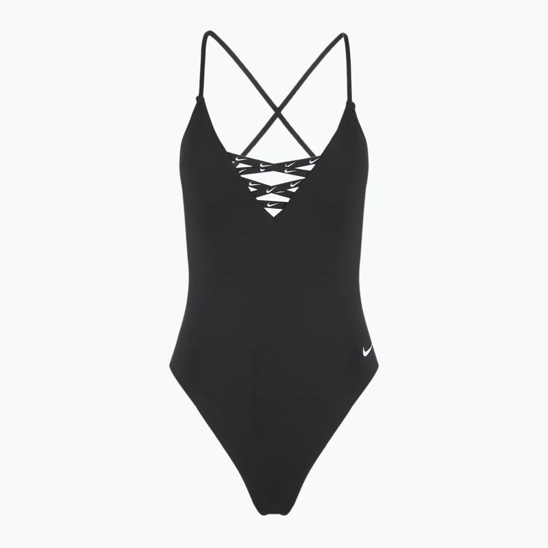 Costum de baie dintr-o piesă pentru femei Nike Sneakerkini 2.0 Crossback black