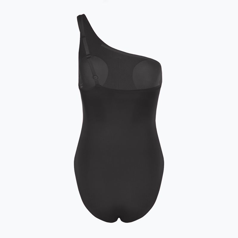 Costum de baie dintr-o piesă pentru femei Nike Essential Asymmetrical black 2