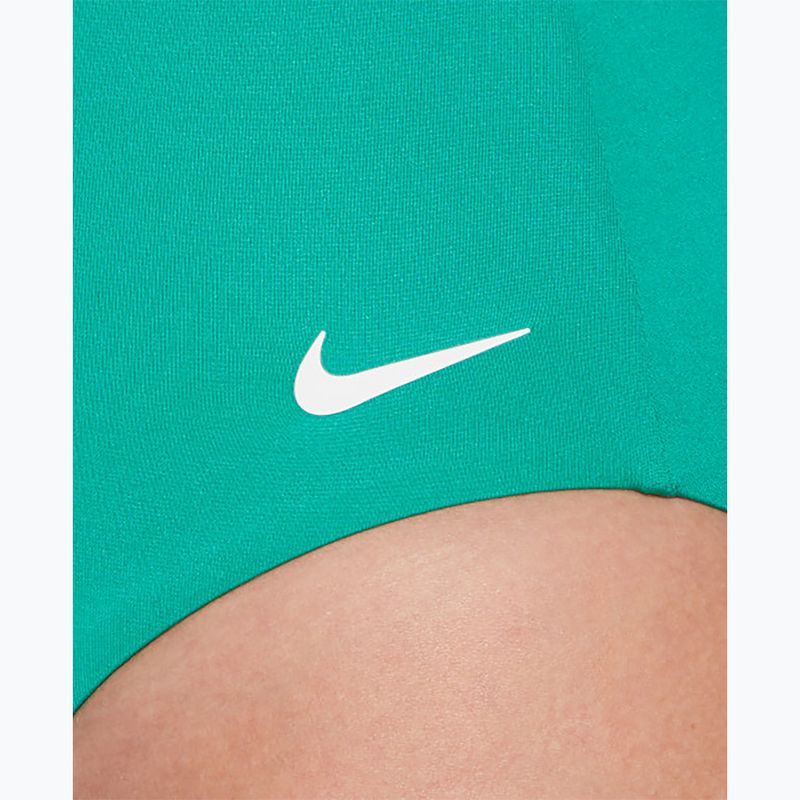 Costum de înot dintr-o piesă pentru femei Nike Essential V-Neck stadium green 7
