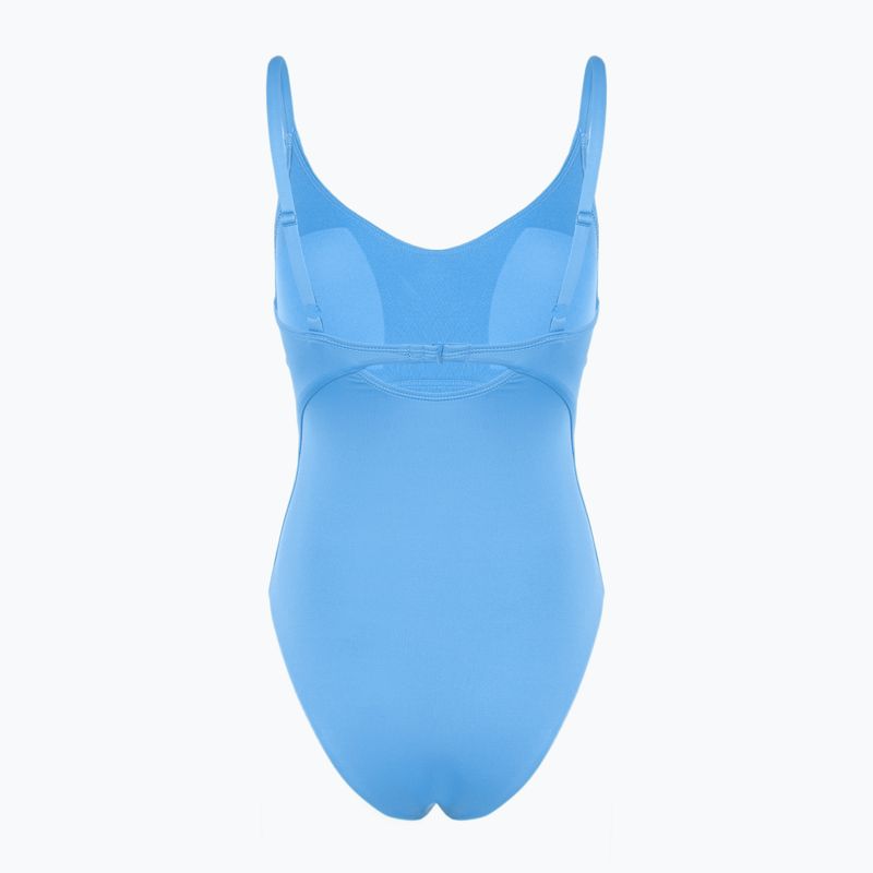 Costum de înot dintr-o piesă pentru femei Nike Essential V-Neck university blue 2