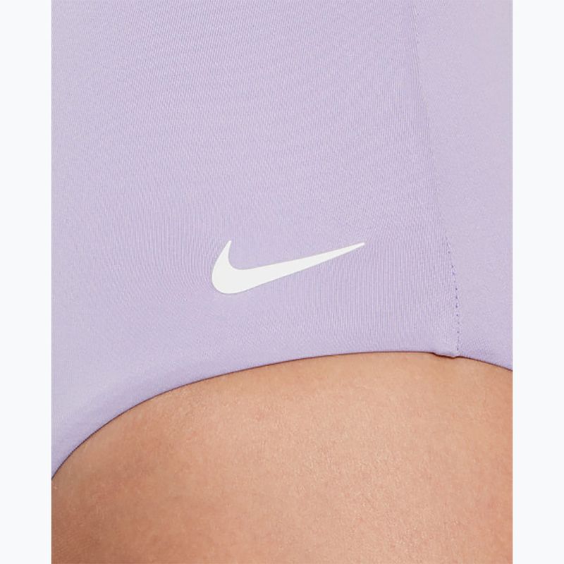 Costum de înot dintr-o piesă pentru femei Nike Essential V-Neck hydrangeas 4