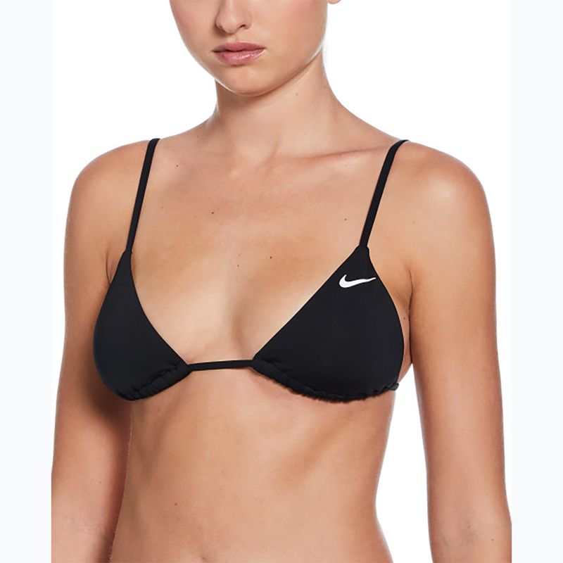 Top costum de baie Nike Essential Triangle Bikini black