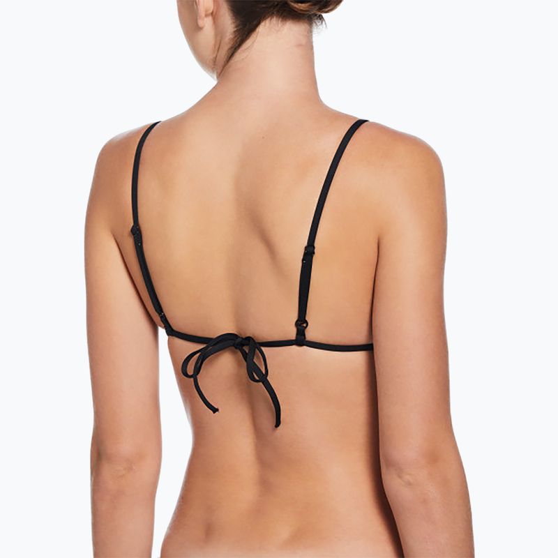 Top costum de baie Nike Essential Triangle Bikini black 3