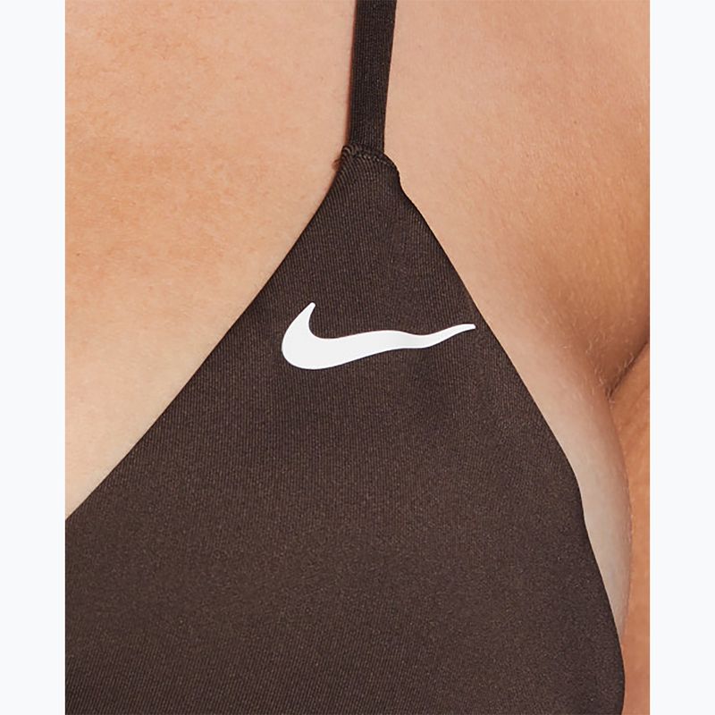 Top costum de baie Nike Essential Triangle Bikini baroque brown 4