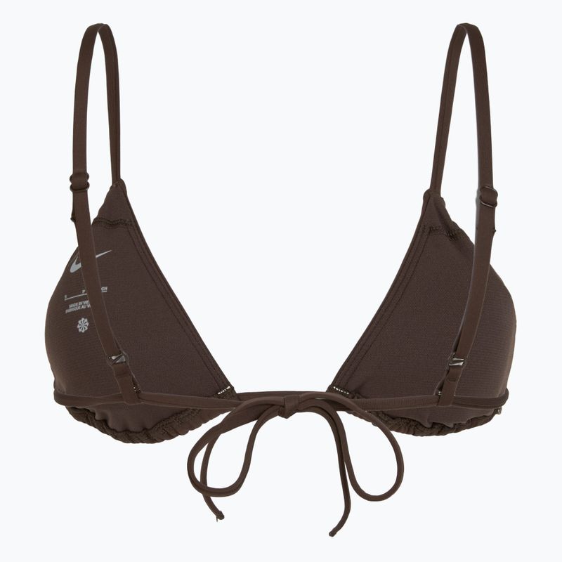 Top costum de baie Nike Essential Triangle Bikini baroque brown 2
