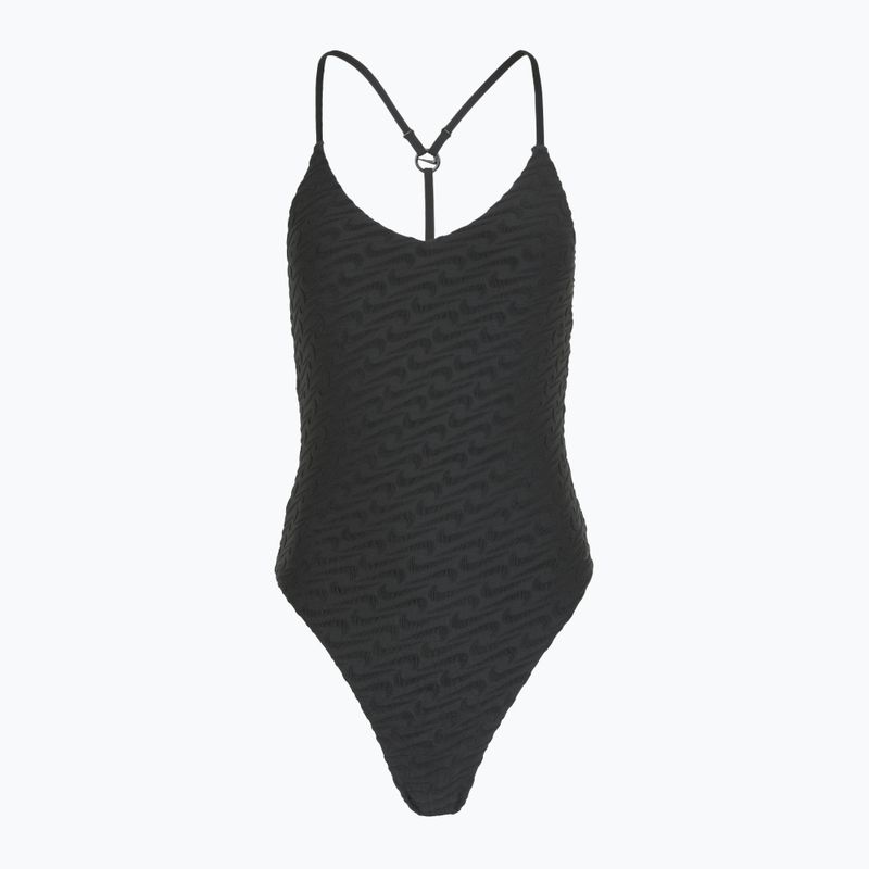 Costum de baie dintr-o piesă pentru femei Nike Swoosh Link Y-Back black
