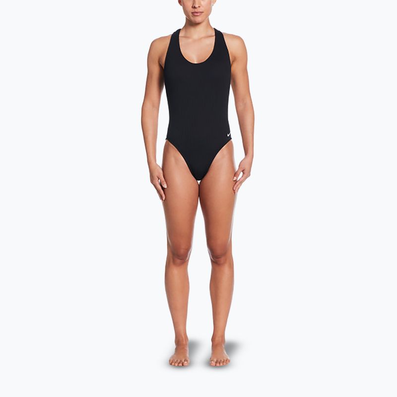 Costum de baie dintr-o piesă pentru femei Nike Elevated Essential Crossback black 2